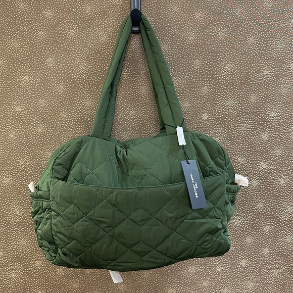 🔥🔥🔥NWT Marc Jacobs The Medium Weekender Green Bag - Picture 10 of 16